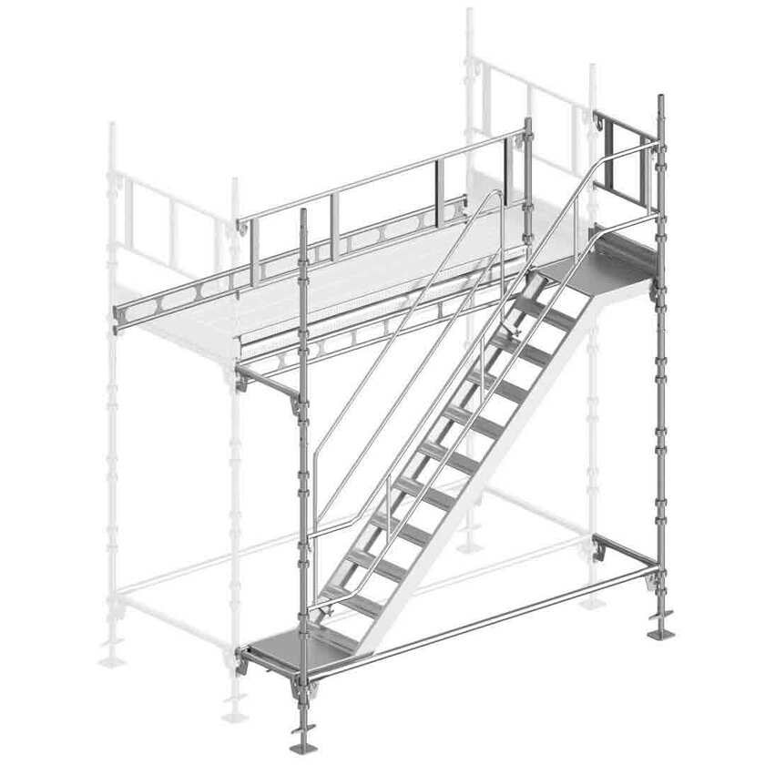 Byggnadsställning Universal trappa botten 3x4,5m stål
