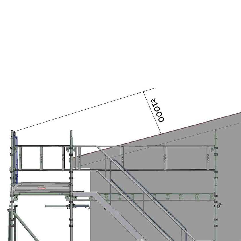 Kantskydd till ställning - Påbyggnadspaket Höjd