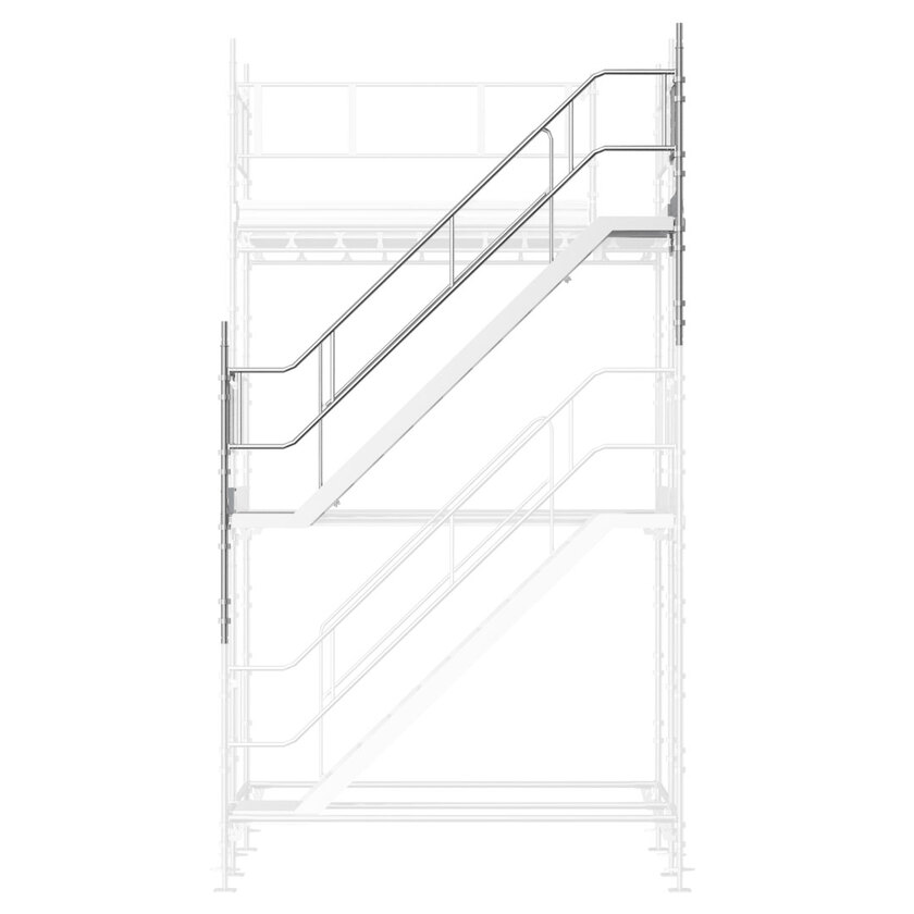 Byggnadsställning Universal trappa höjd 3x2m stål