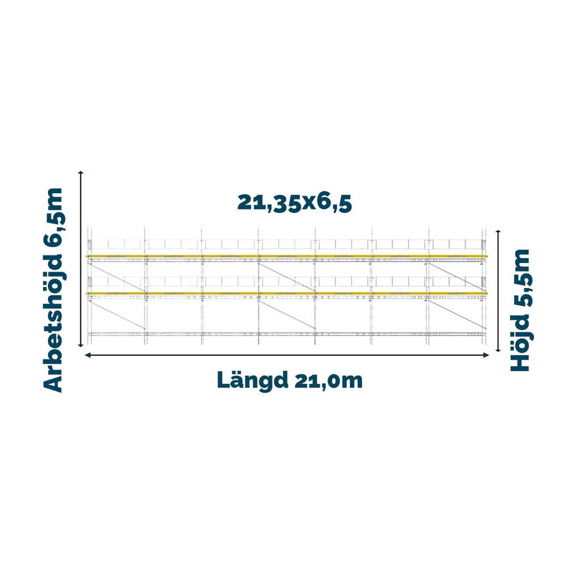 Byggnadsställning Universal Trall 1250 stål