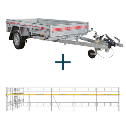 Ställningssläp m. Rampaket ALU