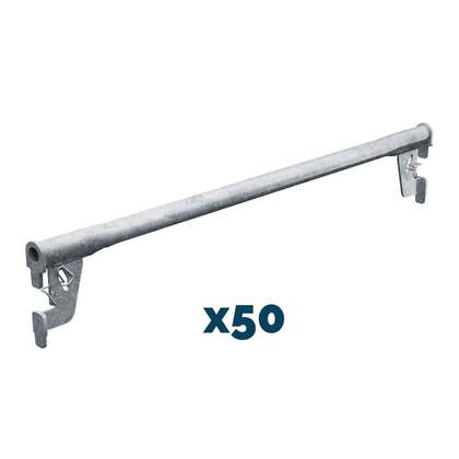 Enrörsbalk 1,25m stål 50-pack