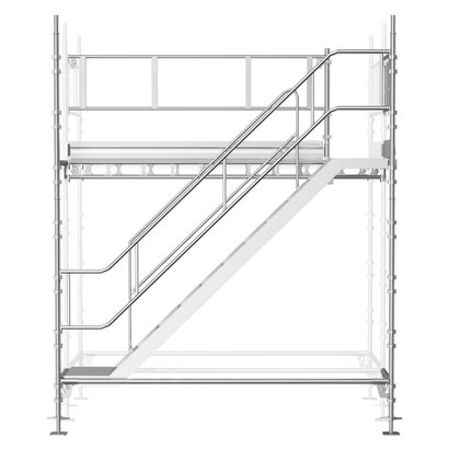 Byggnadsställning Universal trappa botten 3x4,5m stål