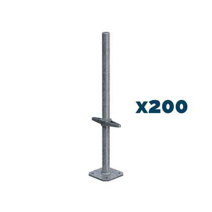 Bottenskruv stål 200-pack