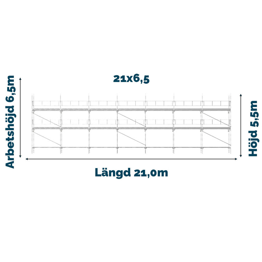 Byggnadsställning Universal 1655 stål