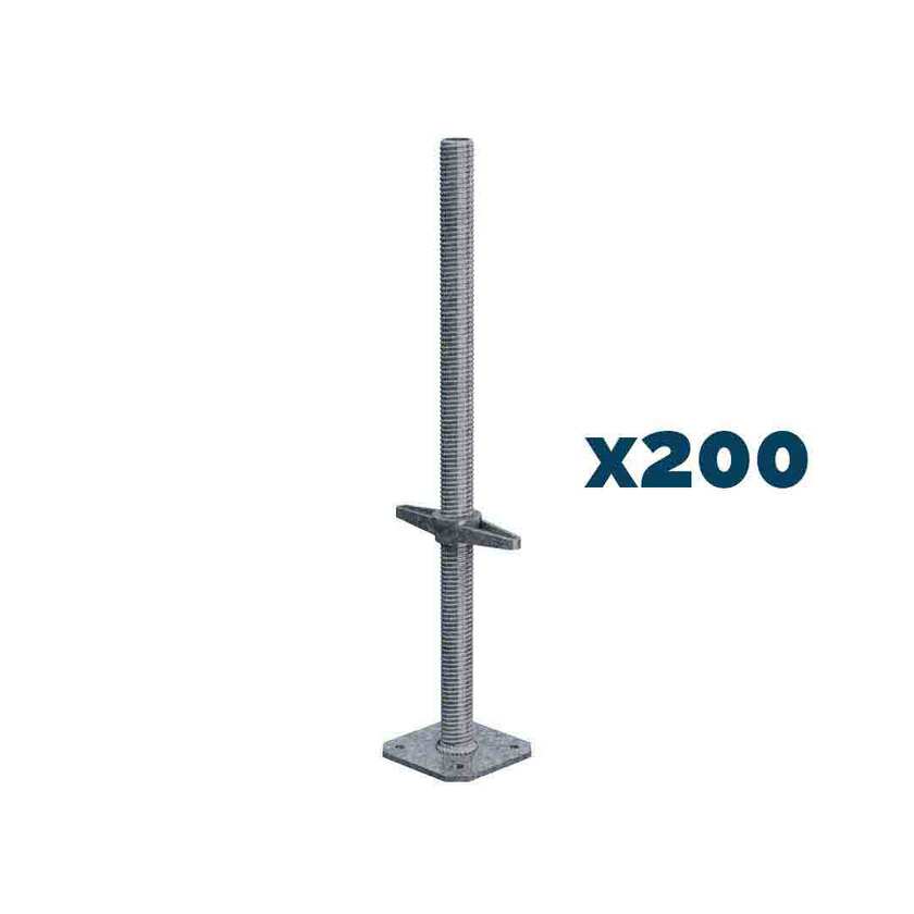 Bottenskruv stål 200-pack