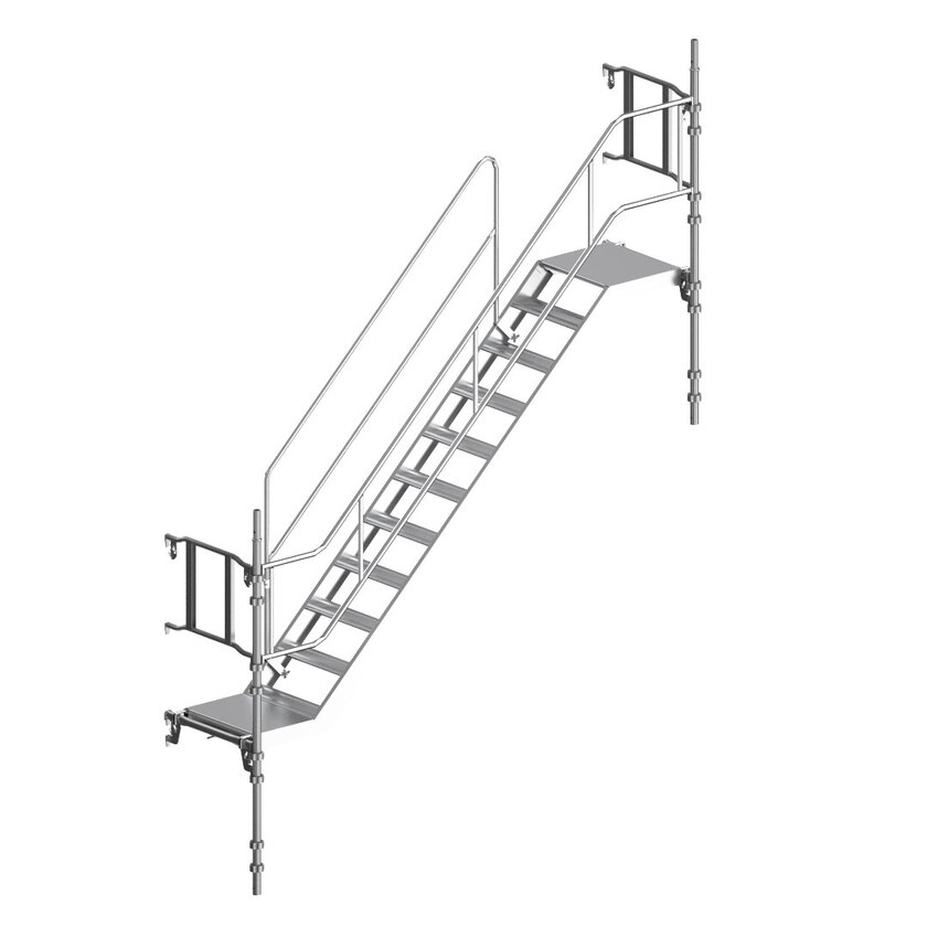 Byggnadsställning Universal trall trappa höjd 3x2m stål