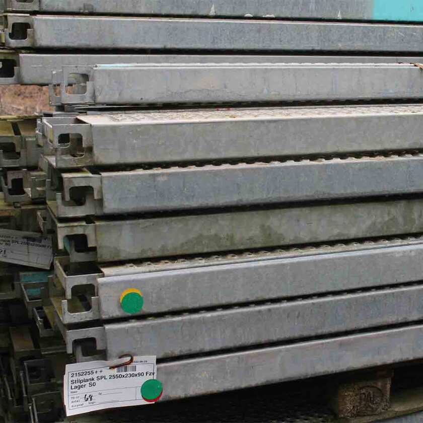 Stålplank SPL 2,55x2,30x0,90m Stål - Begagnad