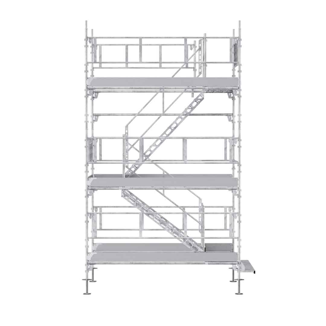 Trapptorn 3x1,65x4m Stål