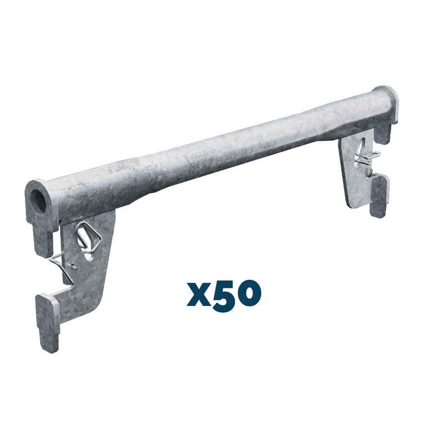 Enrörsbalk 0,7m stål 50-pack