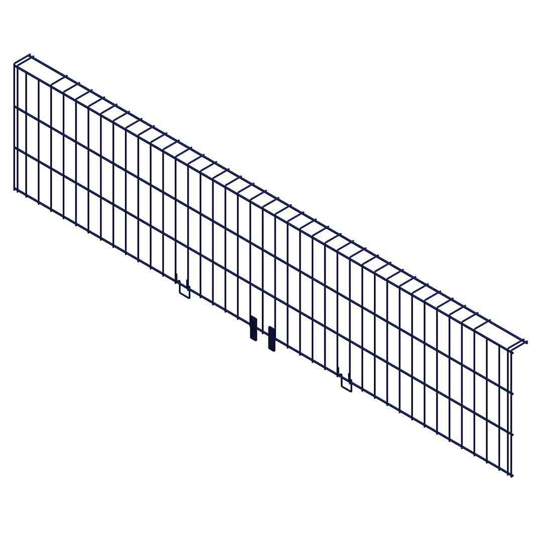 Mk2 Räckesnät överdel 2,6x0,57m