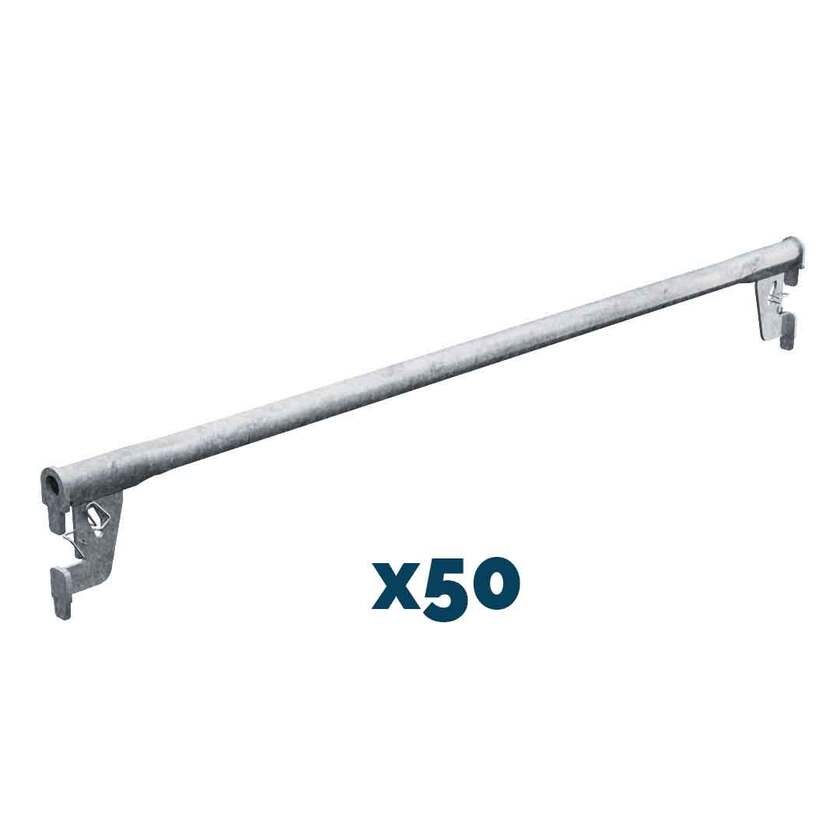 Enrörsbalk 1,65m stål 50-pack