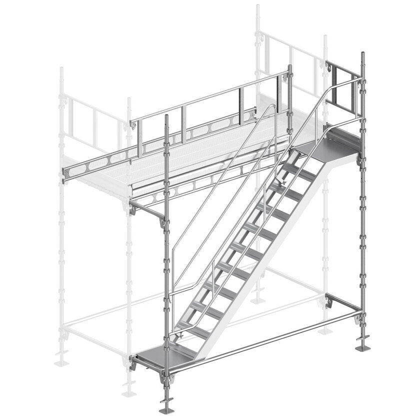 Byggnadsställning Universal trappa botten 3x4,5m stål
