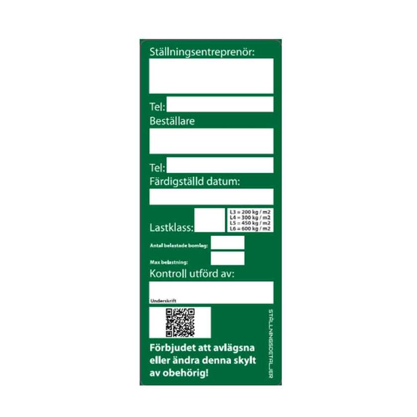 Grönskylt med QR kod 10-pack