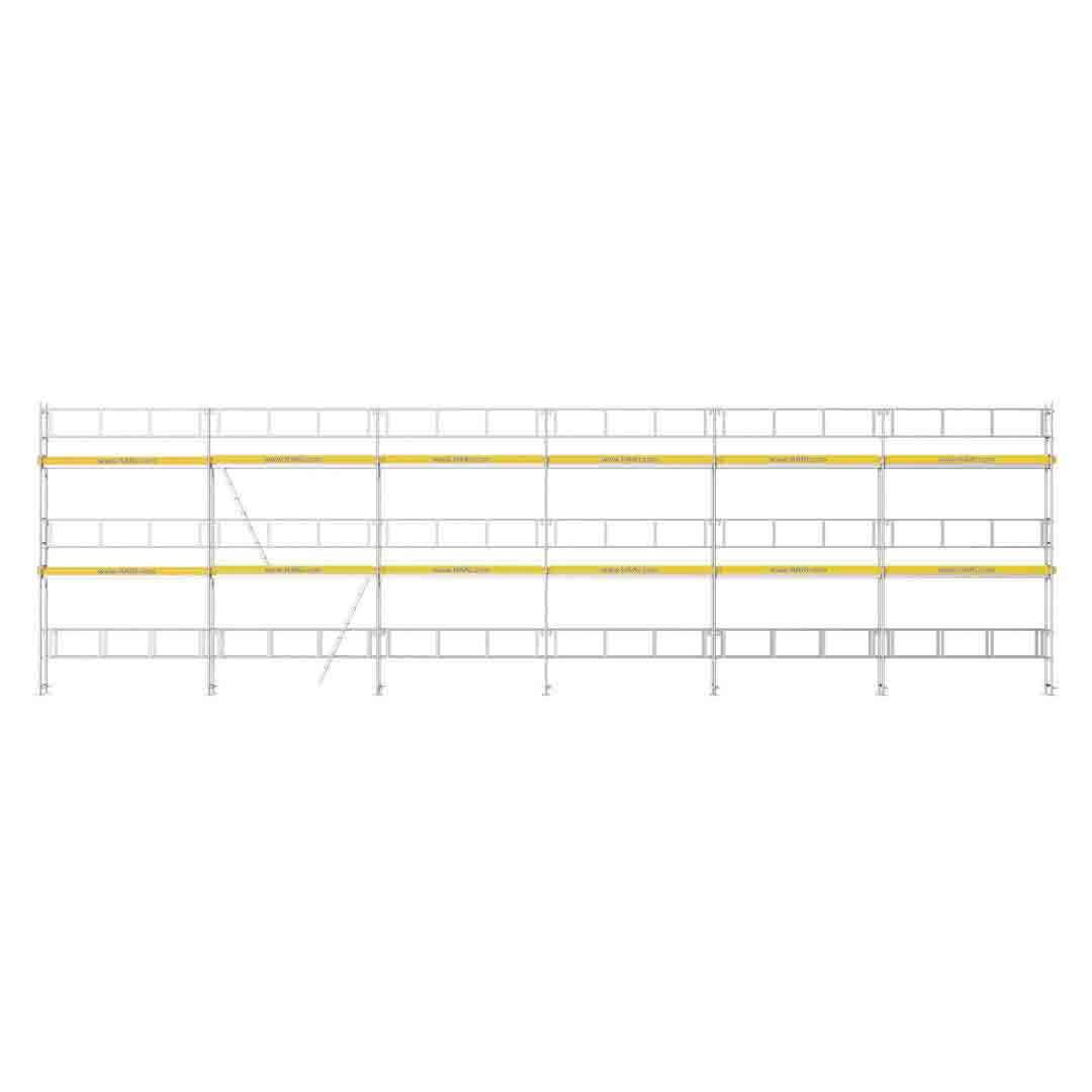 Byggnadsställning RAM 18x6,5m ALU