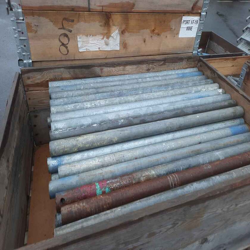 Ställningsrör 1m Stål - Begagnad