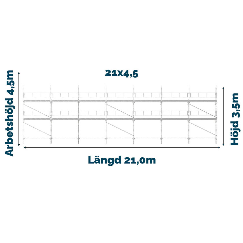 Byggnadsställning Universal 700 stål