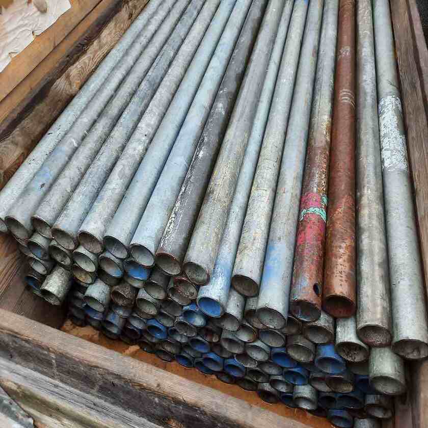 Ställningsrör 1m Stål - Begagnad