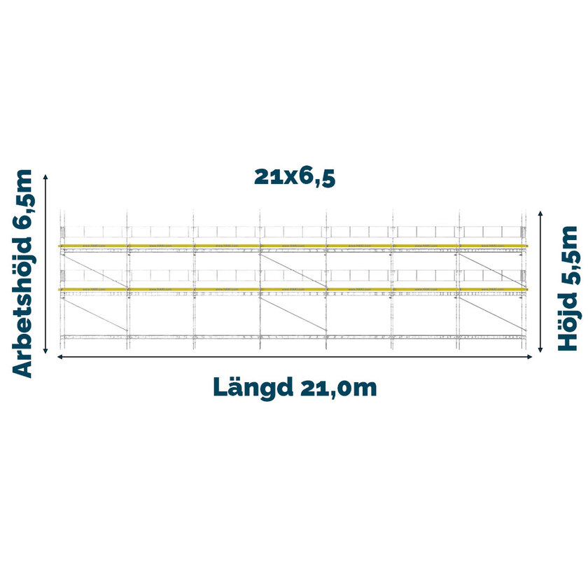 Byggnadsställning Universal Trall 1655 stål